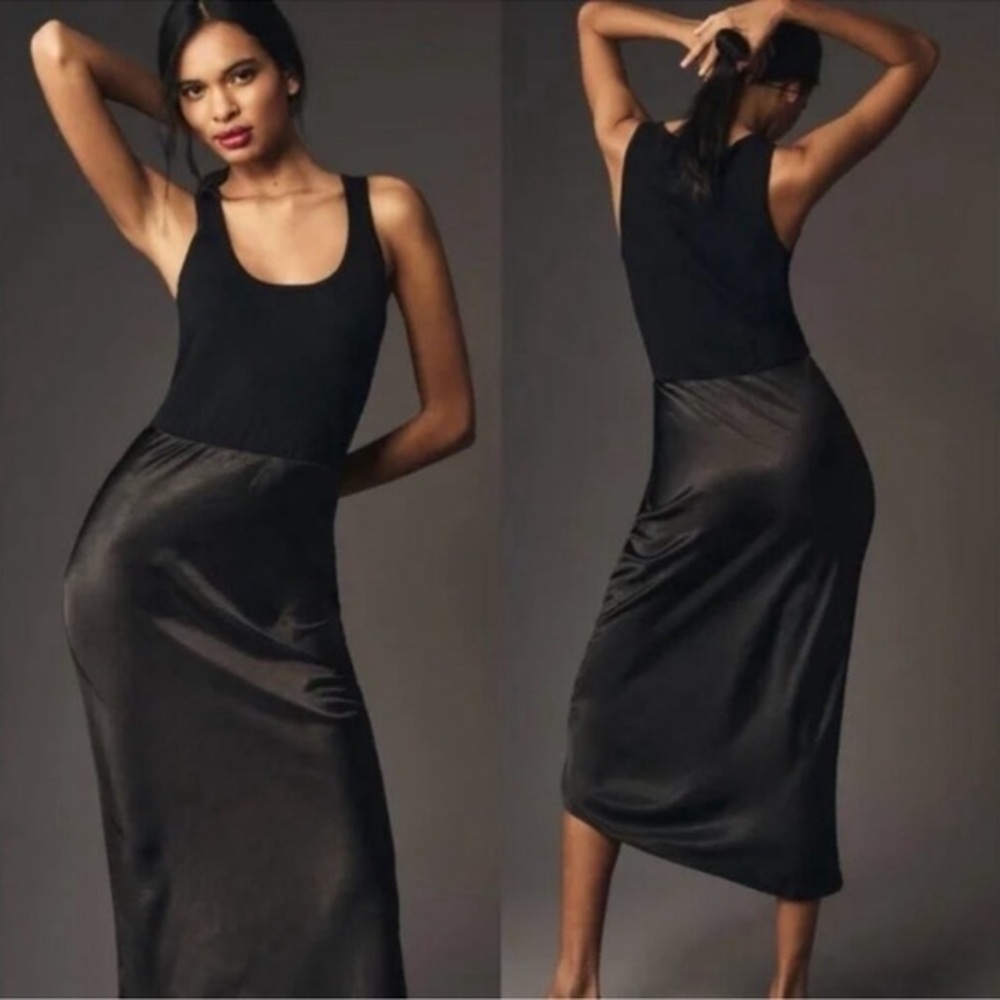 NWT Mare Mare Anthropologie Knit Slip Twofer Tank maxi  Dress